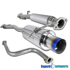 Fits 1990-1993 Honda Accord Exhaust Catback System Burnt Rainbow Tip picture