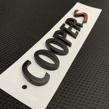 Matte Black Emblem Badge CooperS Countryman Clubman FOR Mini Cooper R53 R56 F56 picture