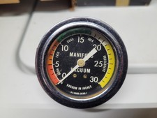 RARE  VTG STEWART WARNER MOTOR MINDER MANIFOLD VACUUM GAUGE picture
