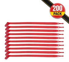 200 Pcs Plastic Red Truck Seal for Trailer - Tite-Lock Tamper Evident Seals picture