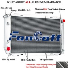 2 Row Aluminum Radiator For 1979-1993 87 Ford Mustang GT Mercury Monarch 5.0L V8 picture
