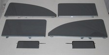 1955 56 57 Chevy Pontiac 2dr Sedan Assembled Glass Vent Door Roll Down Qtr Grey picture