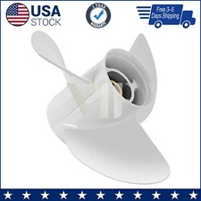 13 3/4 x 15-K Aluminum Outboard Boat Propeller fit Yamaha 50-130HP 15tooth RH picture