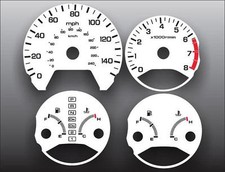 1998-2002 Honda Accord Sedan White Gauge Faces 98-02 picture