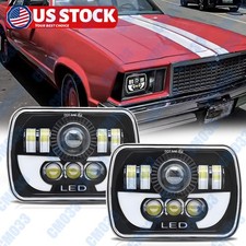 2024 Newest Pair 5x7 7x6 LED Headlights HI/LO for Chevy K5 Blazer 1979-86 Malibu picture