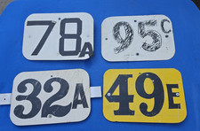 Lot of 4  Vintage MX / FLAT TRACK Motorcycle Plates picture