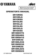 Yamaha Snowmobile Owners Manual Book 2016 SRViper, SR Viper SR10XLG & SR10XSG picture
