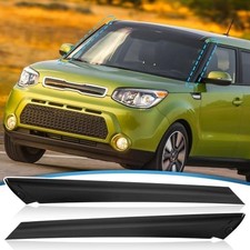 Compatible with 2014-2018 Kia Soul Molding Pair Windshield Pillar Trim Exterior, picture