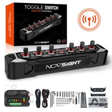 NOVSIGHT 6 Gang Switch Panel Auxiliary Circuit Wireless Control Car Truck 12/24V picture