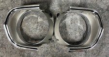 67 BARRACUDA HEADLIGHT BEZEL SET - NICE cuda PLYMOUTH 1967 1968 picture