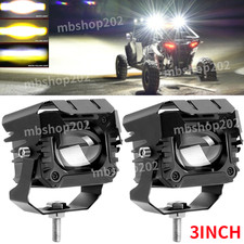 2X 3'' inch LED Work Light Bar Spot OffRoad Driving Pods Truck Fog Lights White picture