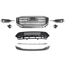 Fit 2017-2019 GMC Acadia SLE SLT Front Bumper Grille Cover Assembly Kit Grill picture