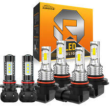 For GMC Sierra 1500 2500HD 3500 2003-2005 2006 LED Headlight Fog Light Bulbs Kit picture