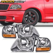 Fit For 97-03 Ford F150/99-02 Expedition Headlights+Corner Lights Assembly LH+RH picture