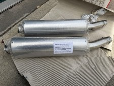 NOS Ducati Performance Remus Oval Aluminum Exhaust Silencers Pair - Monster picture