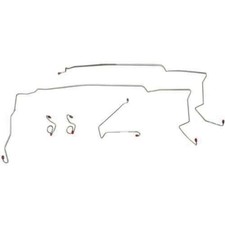 Front Brake Line Kit 1985-1986 Ford Mustang V8 Stainless Steel ZKT8301SS picture