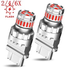 2/4/6X 3157 3156 LED DRL Turn Signal Light Bulbs 4157na 3457a Strobe Flashing picture