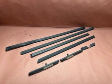 BMW E38 740i Exterior Body Door Molding Trim Strip Black 5 Pieces OEM 157K picture