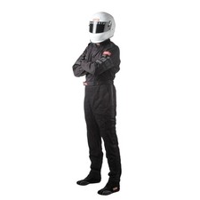 RaceQuip 110003RQP 110 Series 1-Piece Fire Suit, SFI-1, Black, M picture