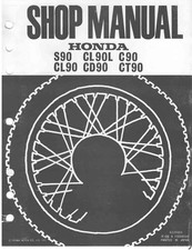 1971 1972 1973 1974 1975 Honda CT90 Trail 90 Service Shop Repair Manual  picture