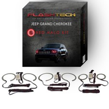 Red Angel Eye LED Headlight Halo kit for 11-13 Jeep Grand Cherokee Headlights picture