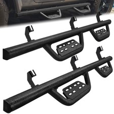 For 2007-2018 Jeep Wrangler JK 4 Door Nerf Bars Running Boards Side Step picture