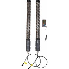 Moose Offroad Bluetooth LED RGB Quick Release Whip's - 2' Pair picture
