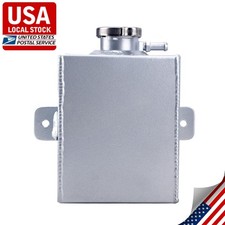 ✅1.2L Universal Aluminum Expansion Coolant Overflow Reservoir Tank Bottle New picture