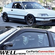 Wellvisors In-Channel Window Visors 2Pcs For Honda CRX 1990-1991 US Models Only picture