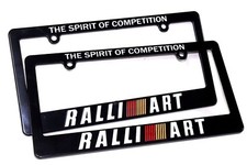 X2 RALLIART License Plate Frame For MITSUBISHI LANCER EVOLUTION 7 8 9 X GALANT picture