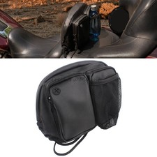 Driver Rider Backrest Organizer Bag Pocket For Harley Touring Street Glide Black picture