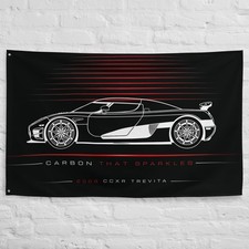 CCXR Trevita 2009 Car Silhouette Flag 3x5 ft Garage Banner Man Cave Wall Decor picture