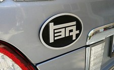 Aluminum TEQ Badge Universal Black (Oval) picture