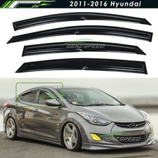 For 2011-2016 Hyundai Elantra KDM Wavy Mugen Style Window Visors Rain Guards picture