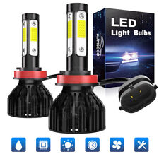 2PC H11 H8 LED Headlight Bulbs White High Beam 80W 8000LM 6000K LR picture