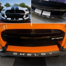 FITS SHELBY+GT500 SPOILER SPLITTER BUMPER WHITE PLASTIC LETTERS INSERT 2020-2025 picture