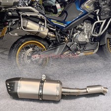For CF-MOTO 800MT 2021-2024 Slip On Exhaust Mid Link Pipe Muffler Tips picture