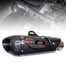 Yoshimura Exhaust Alpha Carbon Muffler 51mm Slip On Bike SilencerUniversal Fit picture