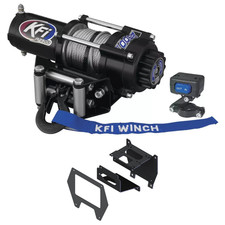 KFI UTV 2500lbs Winch A2500-R2 & Mount 102050 Kit 2022-2025 Polaris RZR PRO R 4 picture