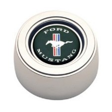 GT Performance Products  #11-1525 Horn Button with Mustang Logo - Polished picture