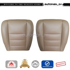 For 2002-2007 Ford F250 F350 Lariat XLT Driver & Passenger Bottom Seat Cover TAN picture