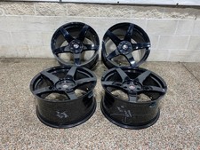 2019 FORD MUSTANG PROJECT6 GR5 GLOSS BLACK WHEEL RIM SET 20x10 20x11 picture