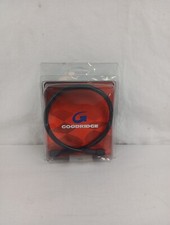 GOODRIDGE FOR HARLEY UNIVERSAL BLACK BRAKE HOSE W/BLACK ENDS 036215 picture