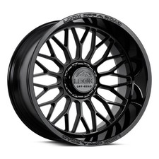 22x10 Lock Extreme Rampage Gloss Black  Wheel 8x170 (-18mm) picture