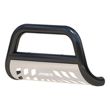 Aries 3in Black Bull Bar W/ Skid Plate for 06-11 Commander|05-07 Grand Cherokee picture
