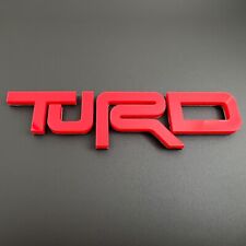 ONE (1) Red TURD Emblem Badge Fits Toyota Teq Trd FJ Camry 4 Runner Tacoma picture