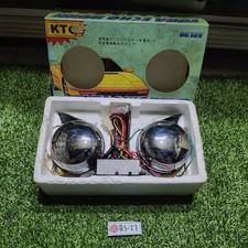 KTC Tora Echo Vintage 80s Dual Tone Snail Horn Set w/ Sound Control Module NOS picture