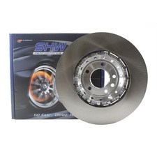 SHW Performance Front Right 390mm 2-Piece Disc Brake Rotor For Porsche Cayenne picture