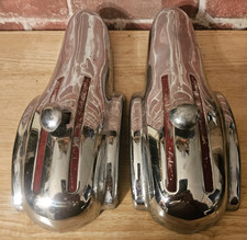 VINTAGE GM, FORD CHROME BUMPER OVERRIDER GUARDS - ORIGINAL PARTS picture