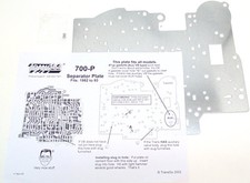 TransGo 700R4 / 4L60 Universal Valve Body Separator Plate 700-P Zinc Tempered picture